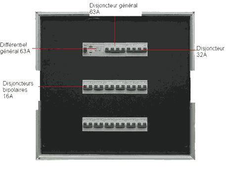 Adaptateur 63 Tri P17 mâle vers Femelle